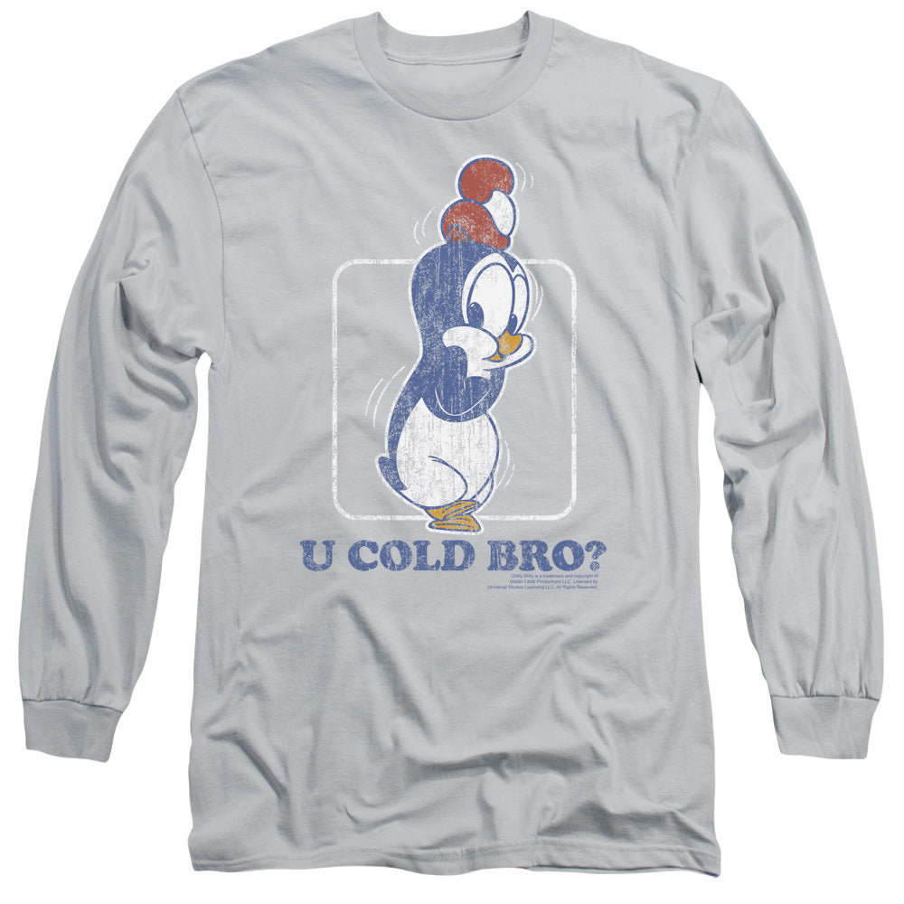 CHILLY WILLY/U COLD BRO - L/S ADULT 18/1 - SILVER