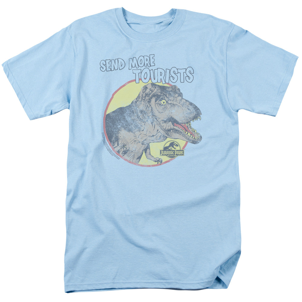 JURASSIC PARK/MORE TOURISTS - S/S ADULT 18/1 - LIGHT BLUE