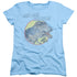 JURASSIC PARK/MORE TOURISTS - S/S WOMENS TEE - LIGHT BLUE