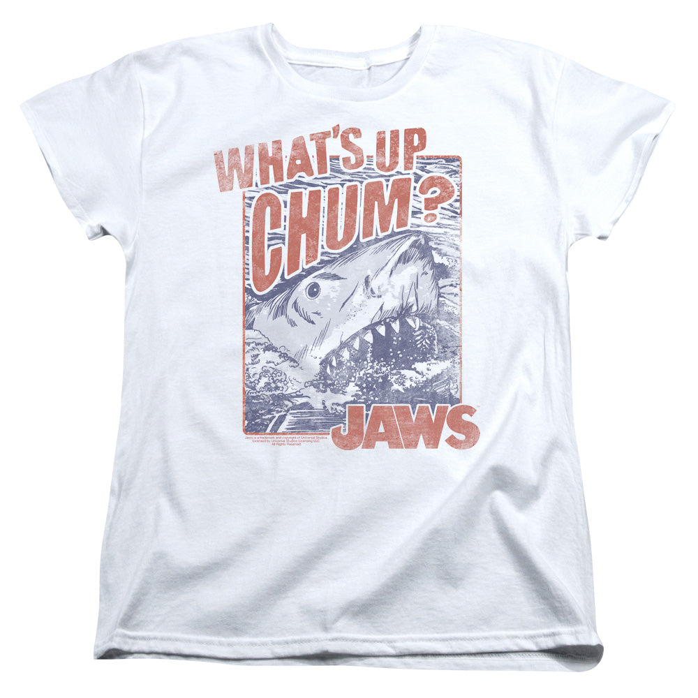 JAWS/CHUM - S/S WOMENS TEE - WHITE