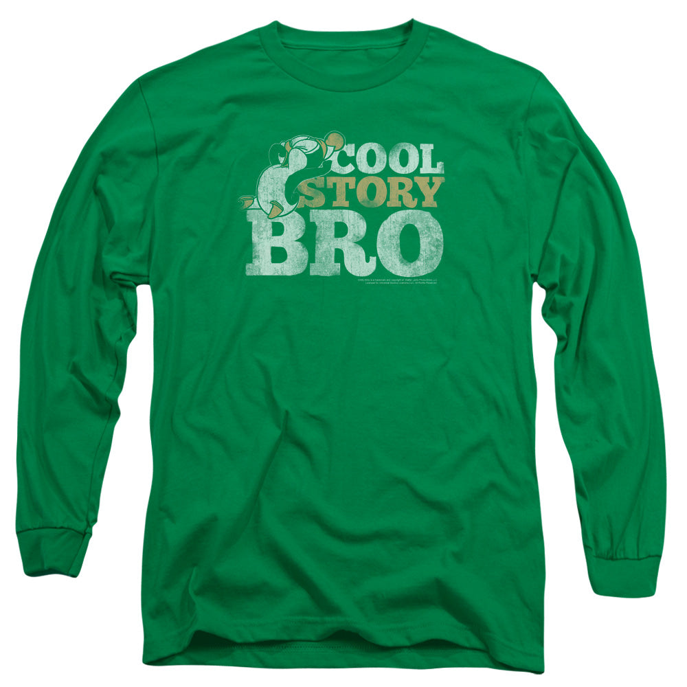 CHILLY WILLY/COOL STORY - L/S ADULT 18/1 - KELLY GREEN