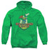 WOODY WOODPECKER/LOCO - ADULT PULLOVER HOODIE - KELLY GREEN