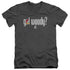 WOODY WOODPECKER/GOT WOODY - S/S ADULT V-NECK 30/1 - CHARCOAL