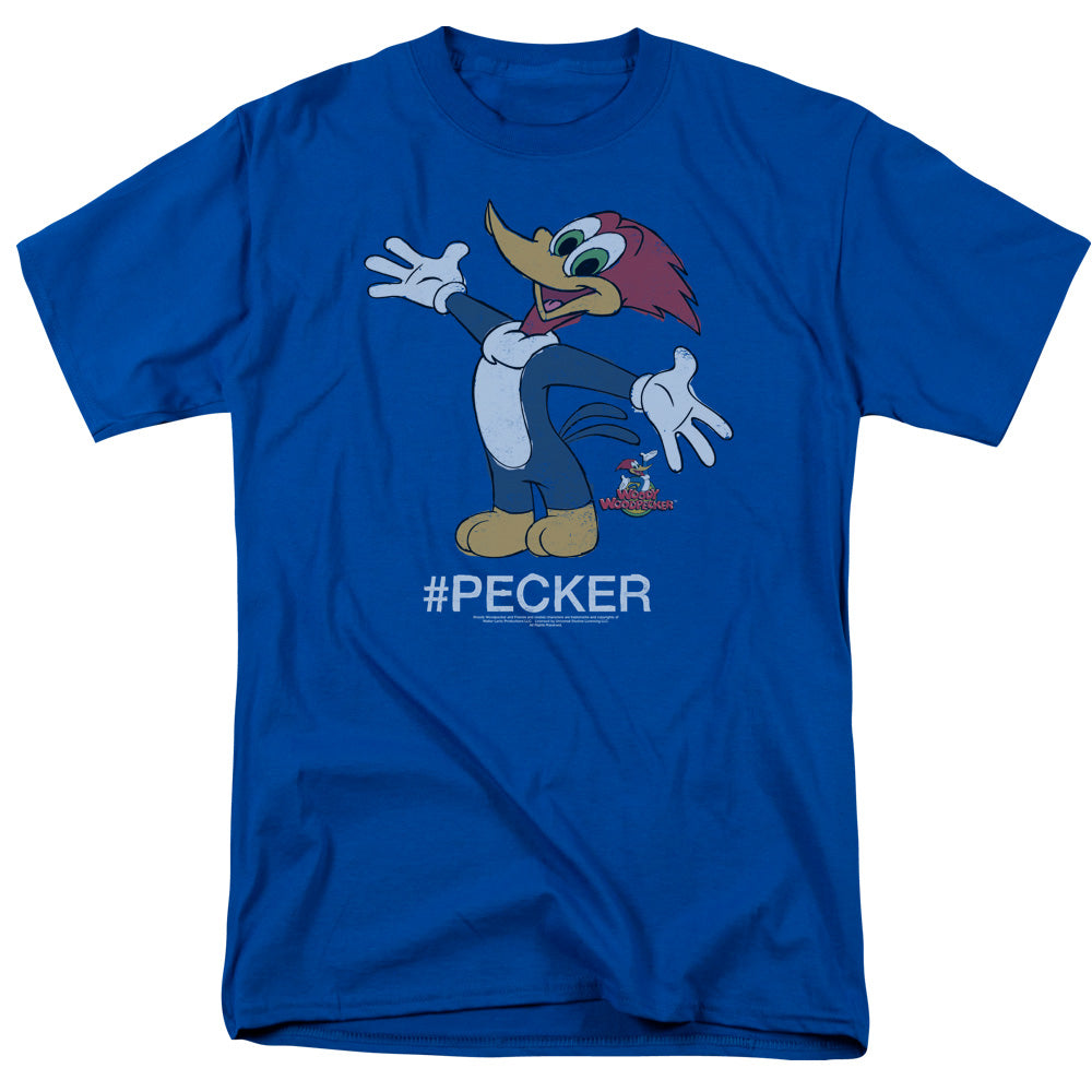 WOODY WOODPECKER/HASHTAG WOODY - S/S ADULT 18/1 - ROYAL BLUE