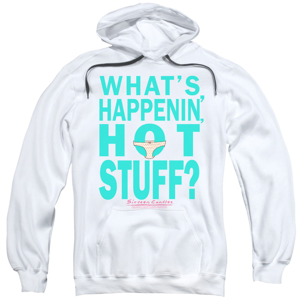 BREAKFAST CLUB/WHATS HAPPENIN - ADULT PULLOVER HOODIE - WHITE - 2X  WHITE
