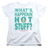 BREAKFAST CLUB/WHATS HAPPENIN - S/S WOMENS TEE - WHITE