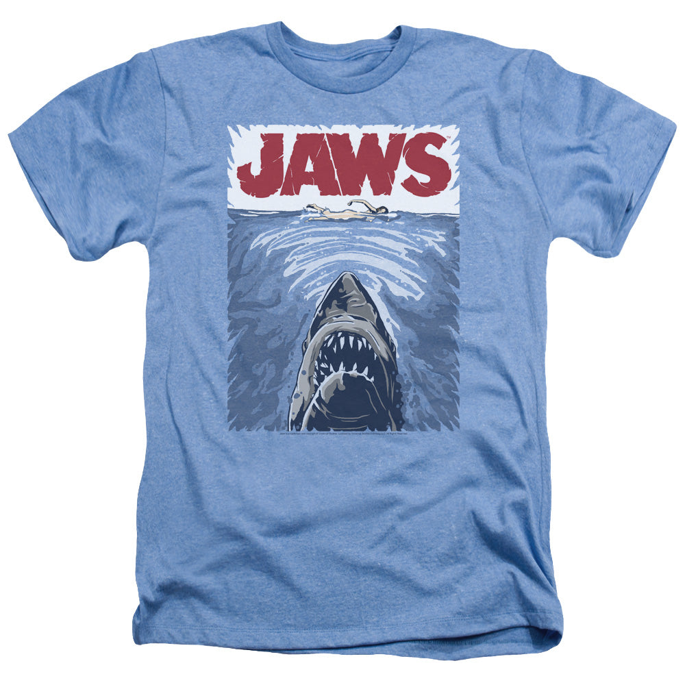 JAWS/GRAPHIC POSTER - ADULT HEATHER - LIGHT BLUE