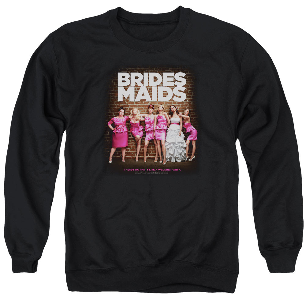 BRIDESMAIDS/POSTER - ADULT CREWNECK SWEATSHIRT - BLACK