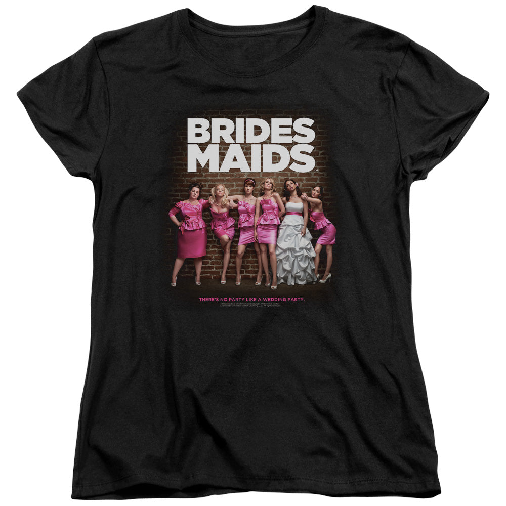 BRIDESMAIDS/POSTER - S/S WOMENS TEE - BLACK