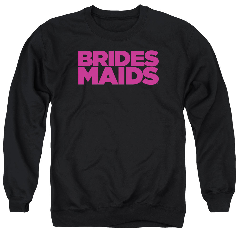 BRIDESMAIDS/LOGO - ADULT CREWNECK SWEATSHIRT - BLACK