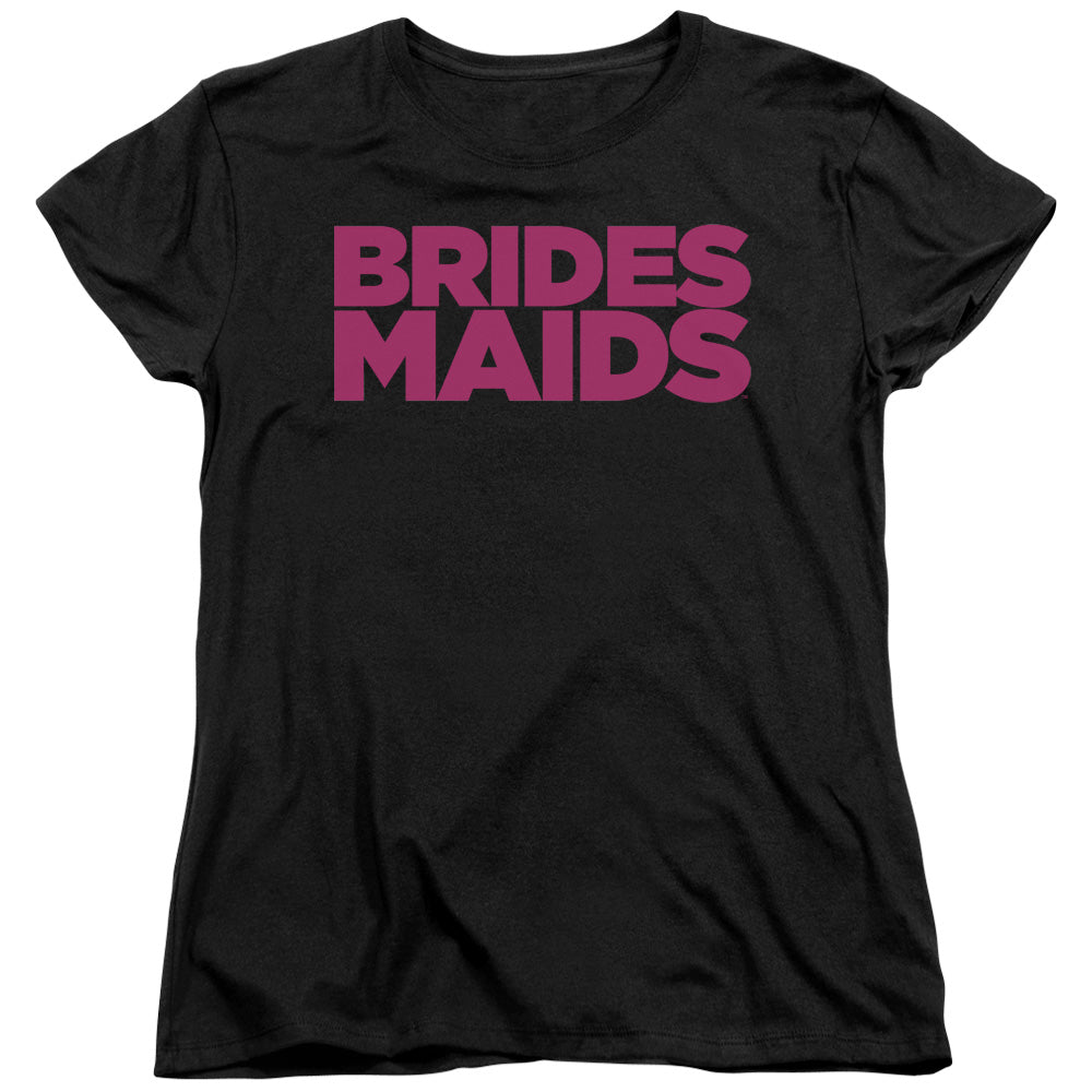 BRIDESMAIDS/LOGO - S/S WOMENS TEE - BLACK