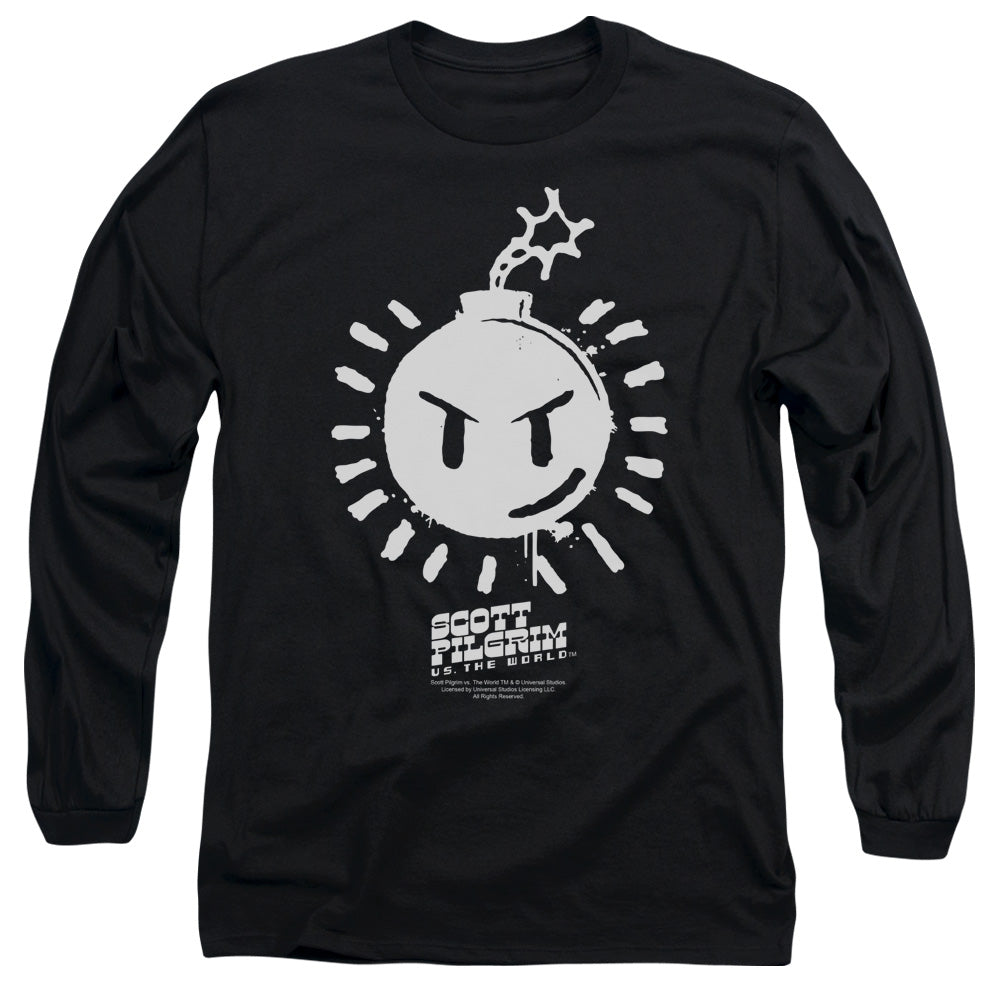 SCOTT PILGRIM/SEX BOB OMB LOGO - L/S ADULT 18/1 - BLACK