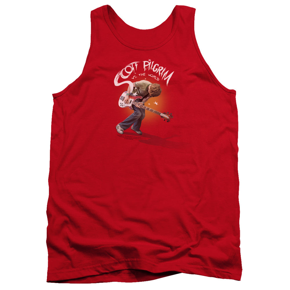 SCOTT PILGRIM/SCOTT POSTER - ADULT TANK - RED