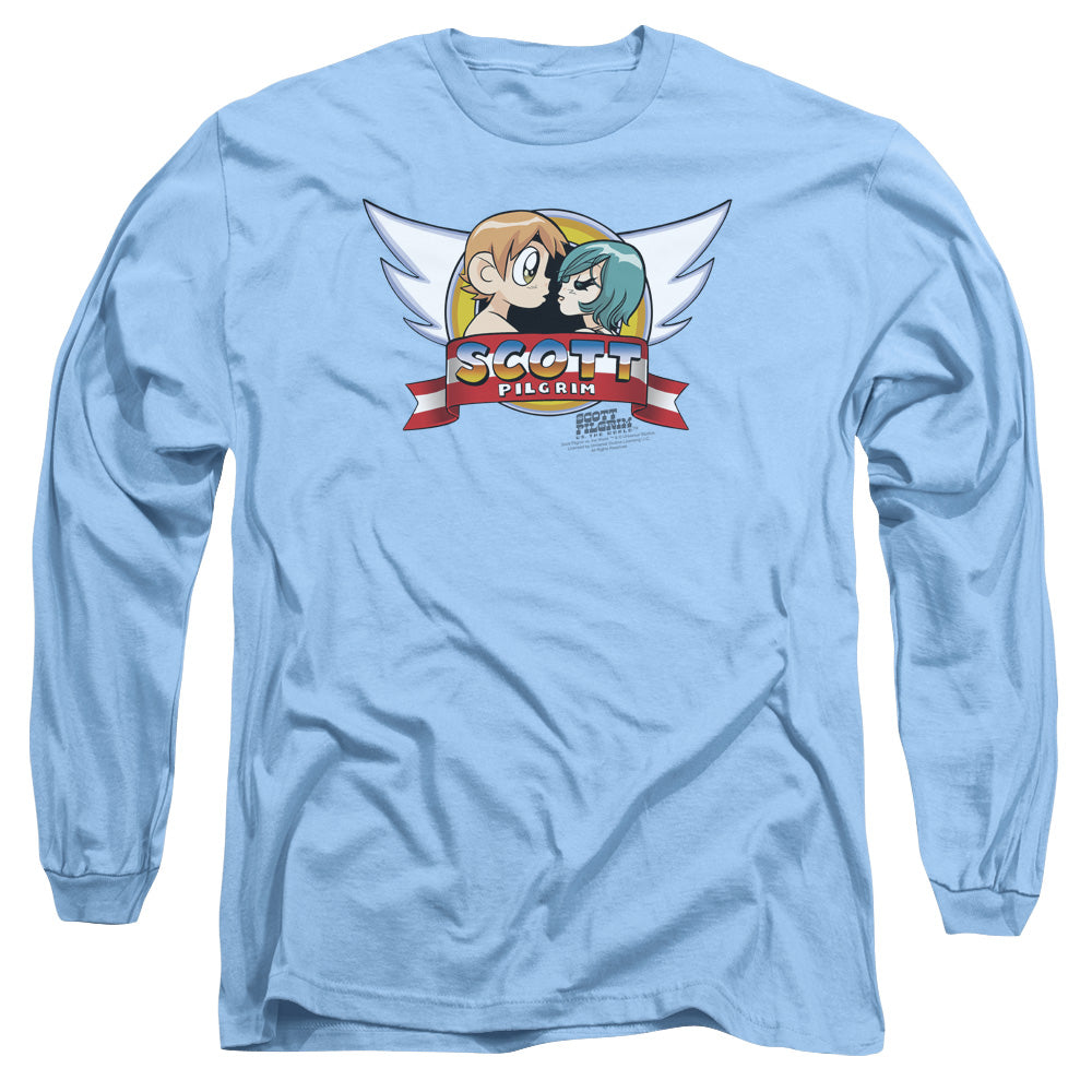 SCOTT PILGRIM/SONIC SCOTT - L/S ADULT 18/1 - CAROLINA BLUE
