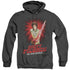 SCOTT PILGRIM/SUPER SWORD - ADULT HEATHER HOODIE - BLACK