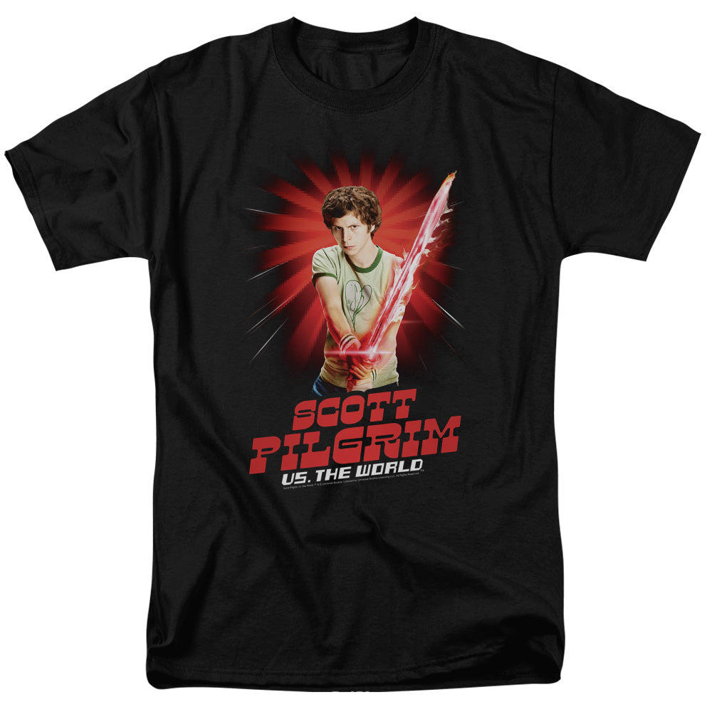 SCOTT PILGRIM/SUPER SWORD - S/S ADULT 18/1 - BLACK