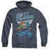 SCOTT PILGRIM/LOVERS - ADULT HEATHER HOODIE - NAVY
