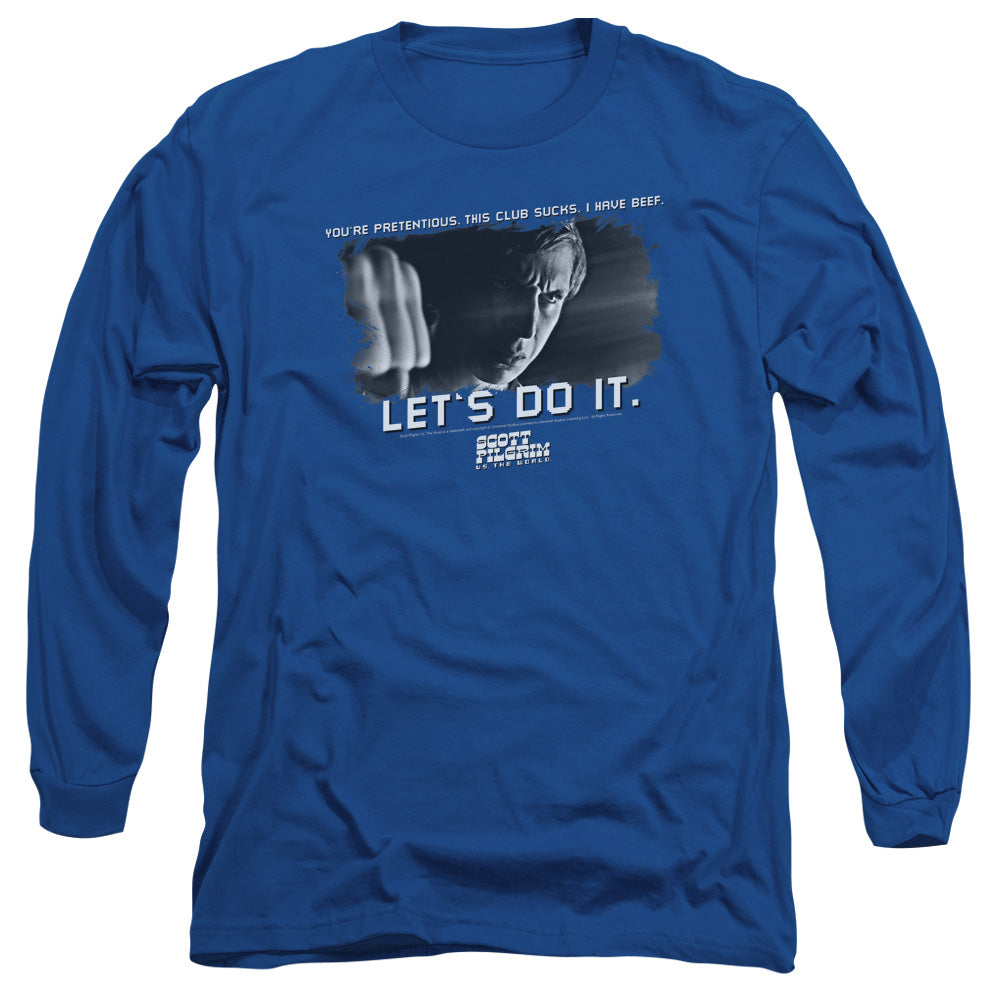 SCOTT PILGRIM/BEEF - L/S ADULT 18/1 - ROYAL BLUE