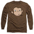 CURIOUS GEORGE/GEORGE FACE - L/S ADULT 18/1 - COFFEE