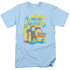CURIOUS GEORGE/MESSY GEORGE - S/S ADULT 18/1 - LIGHT BLUE