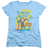 CURIOUS GEORGE/MESSY GEORGE - S/S WOMENS TEE - LIGHT BLUE