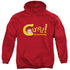CURIOUS GEORGE/CURIOUS - ADULT PULLOVER HOODIE - RED