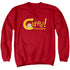 CURIOUS GEORGE/CURIOUS - ADULT CREWNECK SWEATSHIRT - RED