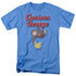 CURIOUS GEORGE/HANGIN OUT - S/S ADULT 18/1 - CAROLINA BLUE - LG - CAROLINA BLUE