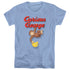 CURIOUS GEORGE/HANGIN OUT - S/S WOMENS TEE - CAROLINA BLUE
