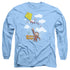 CURIOUS GEORGE/FLIGHT - L/S ADULT 18/1 - CAROLINA BLUE