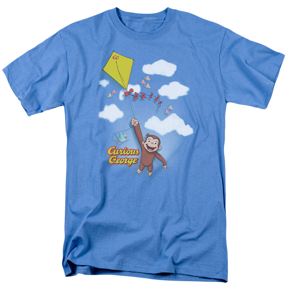 CURIOUS GEORGE/FLIGHT - S/S ADULT 18/1 - CAROLINA BLUE