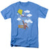 CURIOUS GEORGE/FLIGHT - S/S ADULT 18/1 - CAROLINA BLUE