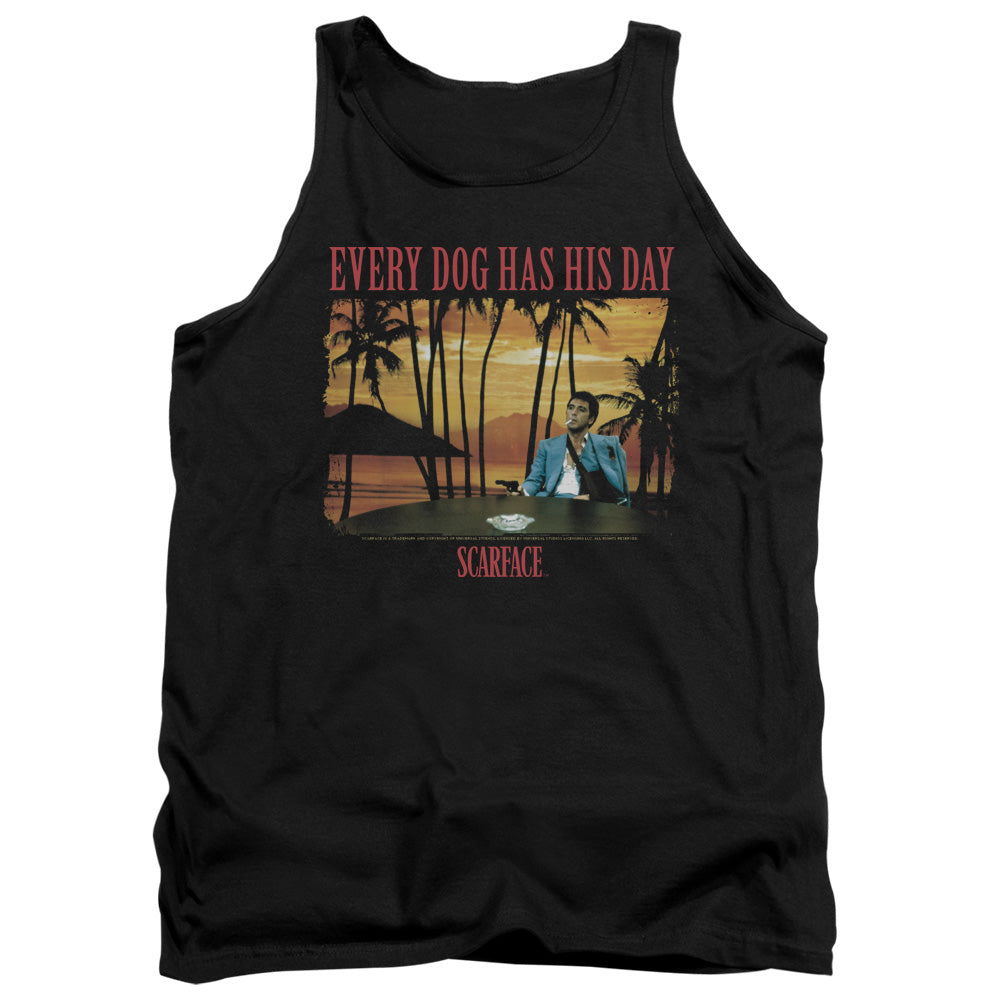SCARFACE/A DOG DAY - ADULT TANK - BLACK
