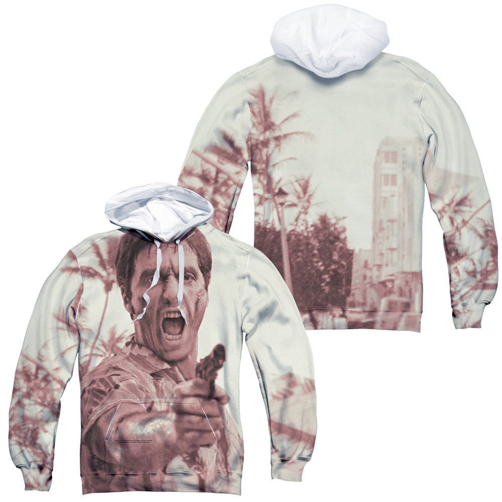 SCARFACE/WAR CRY (FRONT/BACK PRINT) - ADULT POLY PULLOVER HOODIE - MULTI