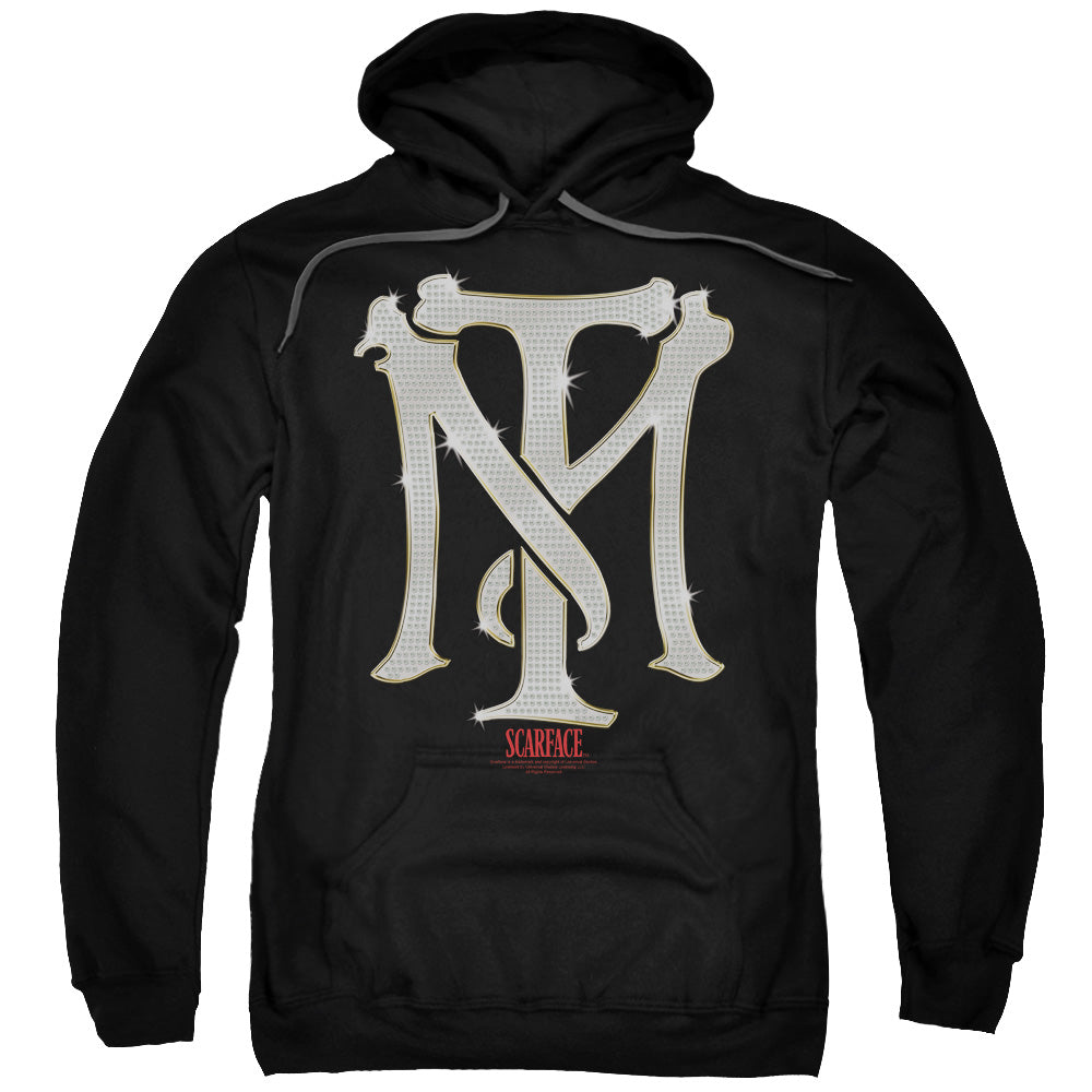 SCARFACE/TM BLING - ADULT PULLOVER HOODIE - BLACK