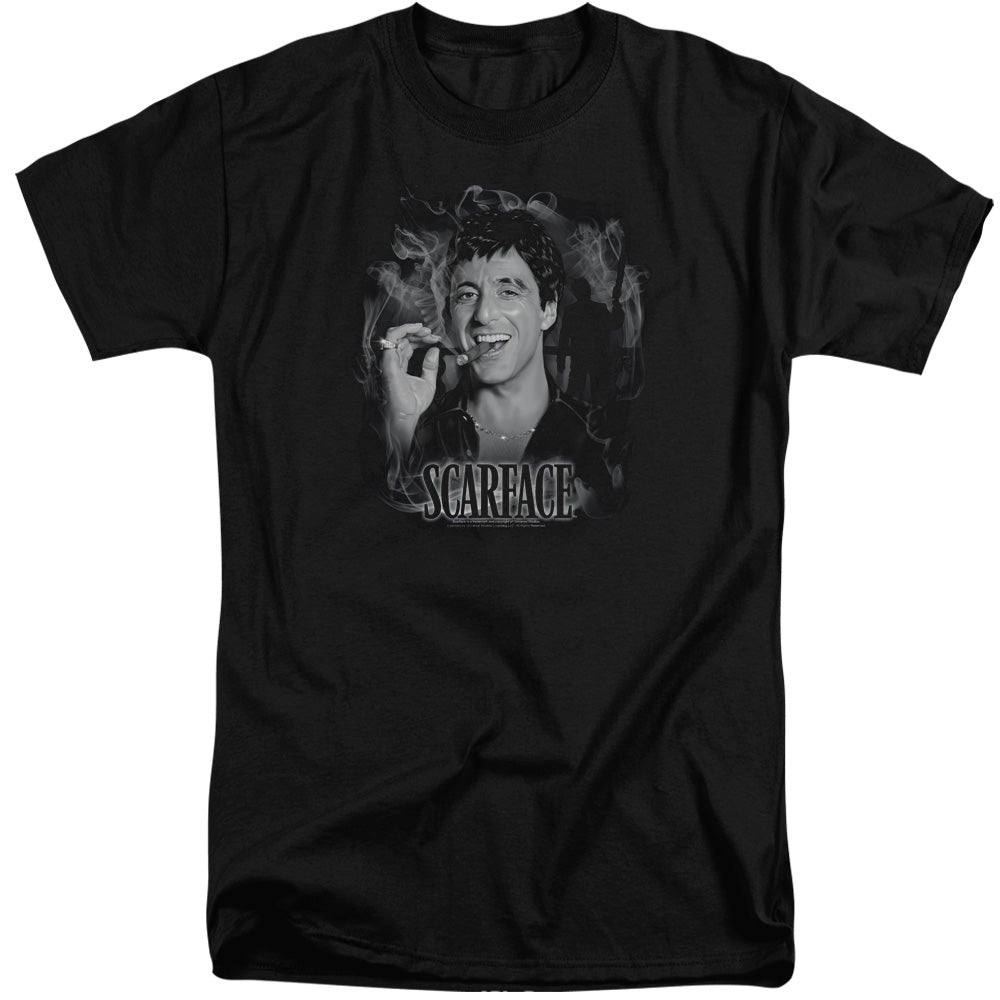SCARFACE/SMOKEY SCAR - S/S ADULT TALL 18/1 - BLACK