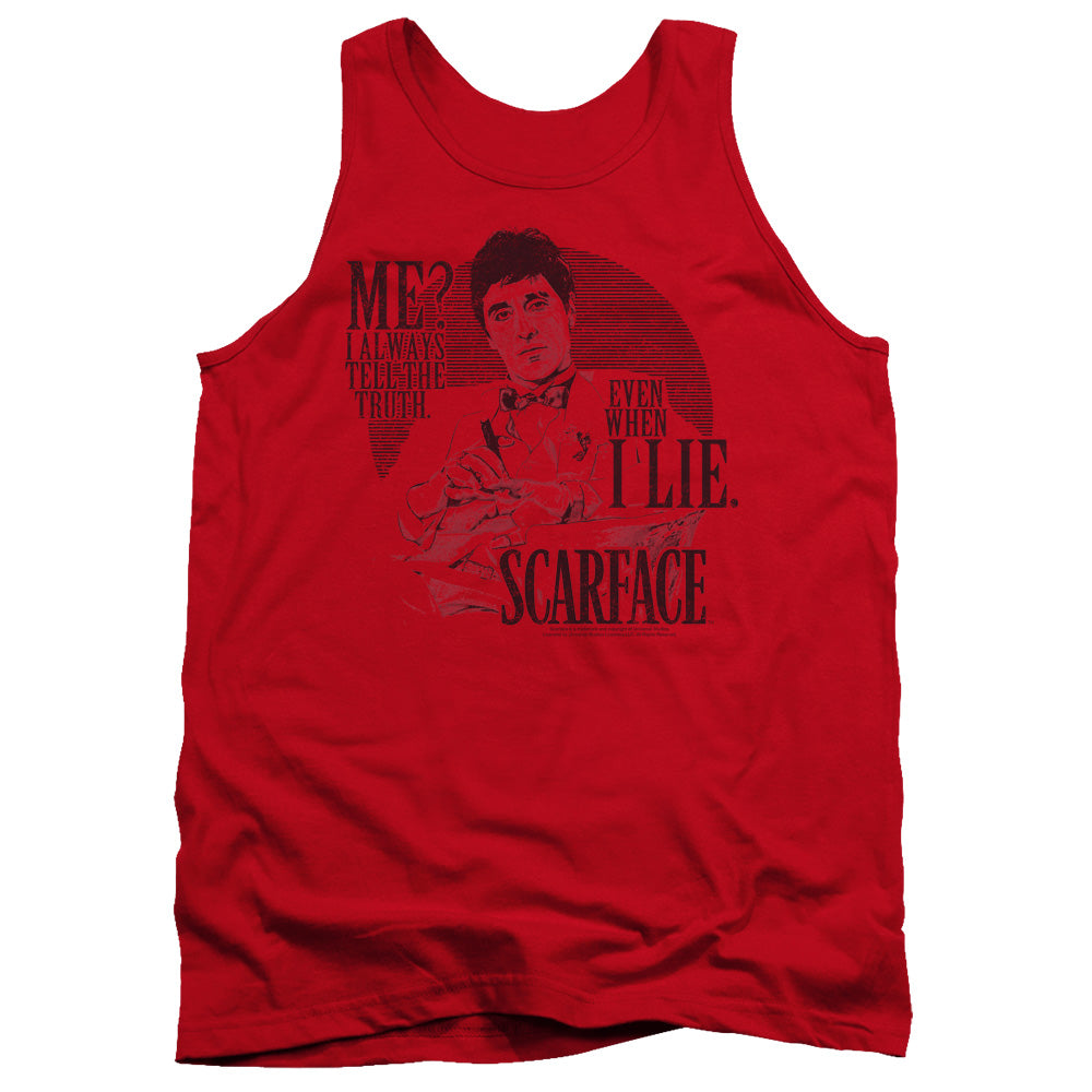 SCARFACE/TRUTH - ADULT TANK - RED