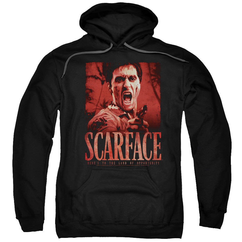 SCARFACE/OPPORTUNITY - ADULT PULLOVER HOODIE - BLACK
