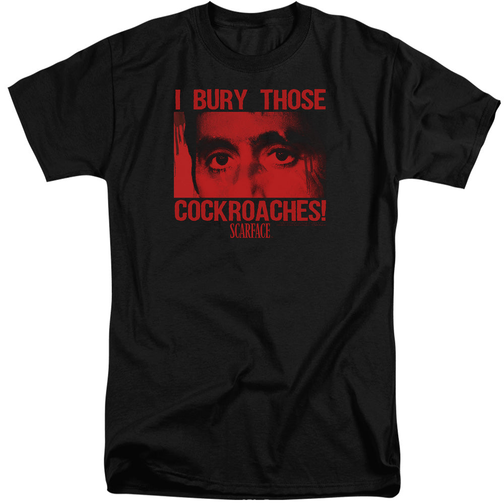 SCARFACE/COCKROACHES - S/S ADULT TALL 18/1 - BLACK