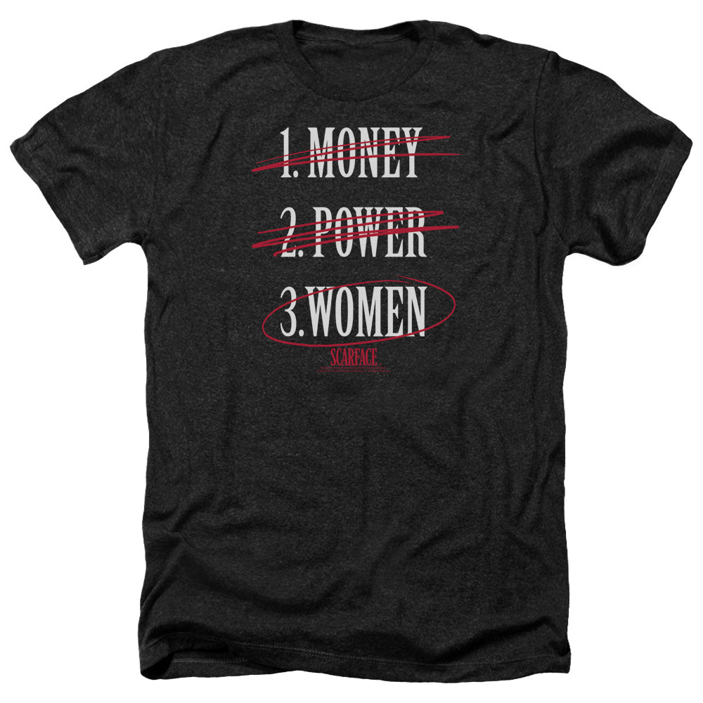 SCARFACE/MONEY POWER WOMEN - ADULT HEATHER - BLACK