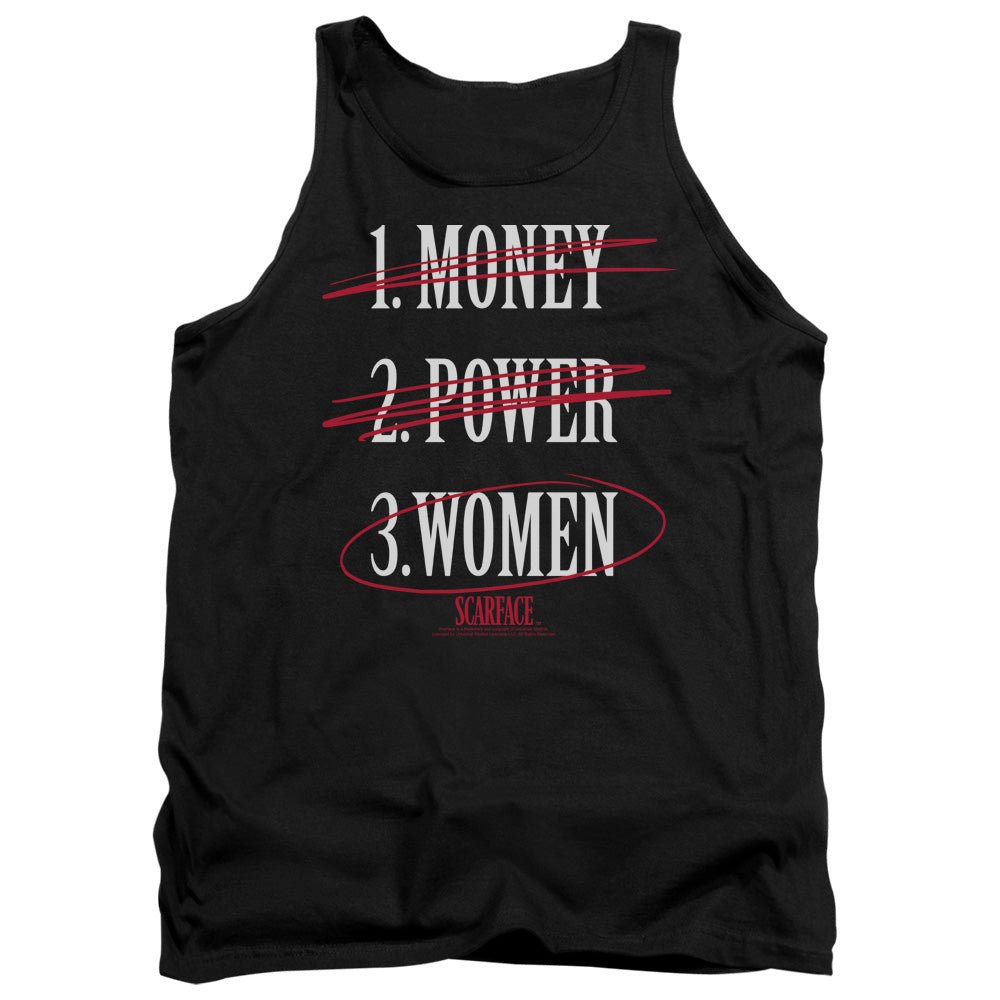 SCARFACE/MONEY POWER WOMEN - ADULT TANK - BLACK