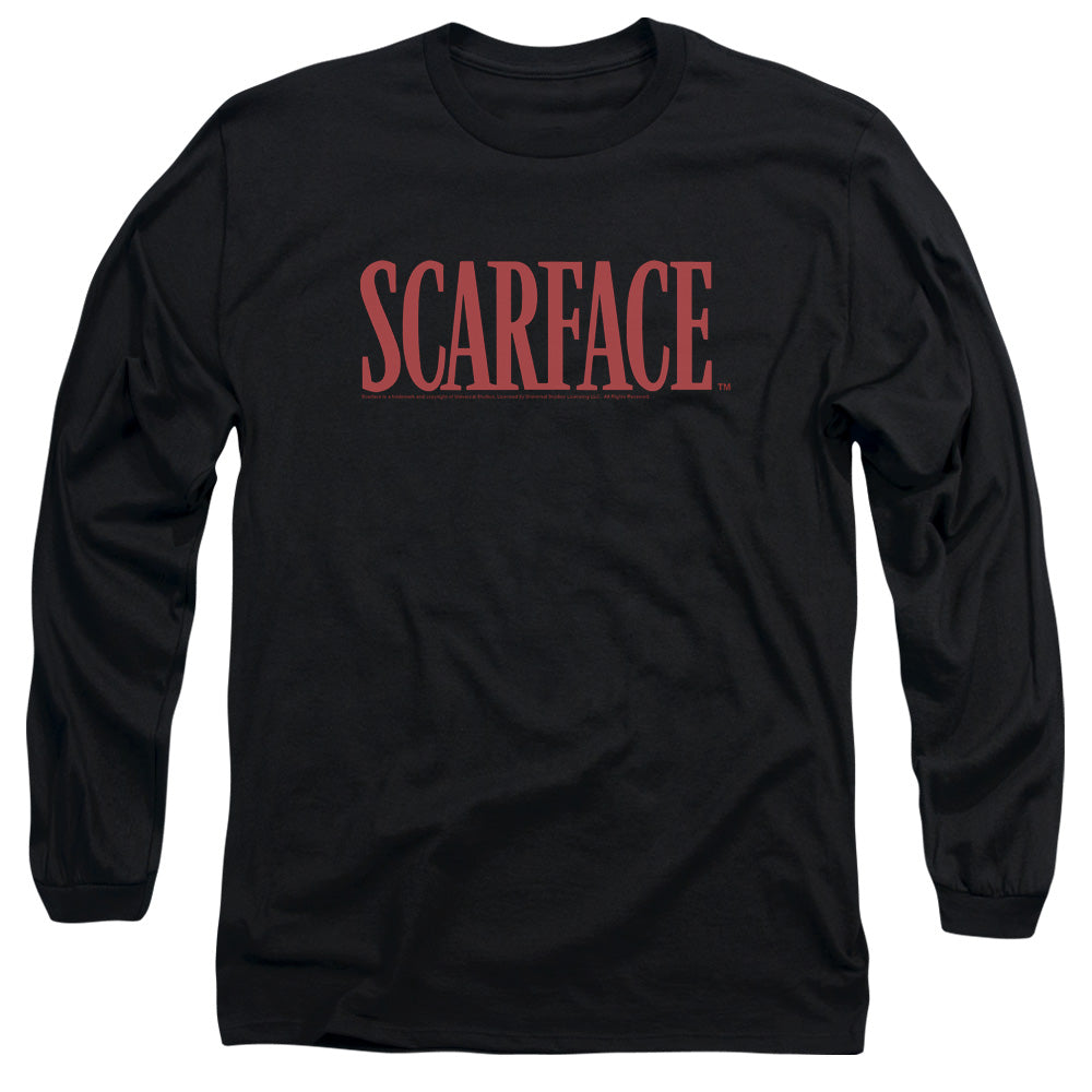SCARFACE/LOGO -  L/S ADULT 18/1  - BLACK
