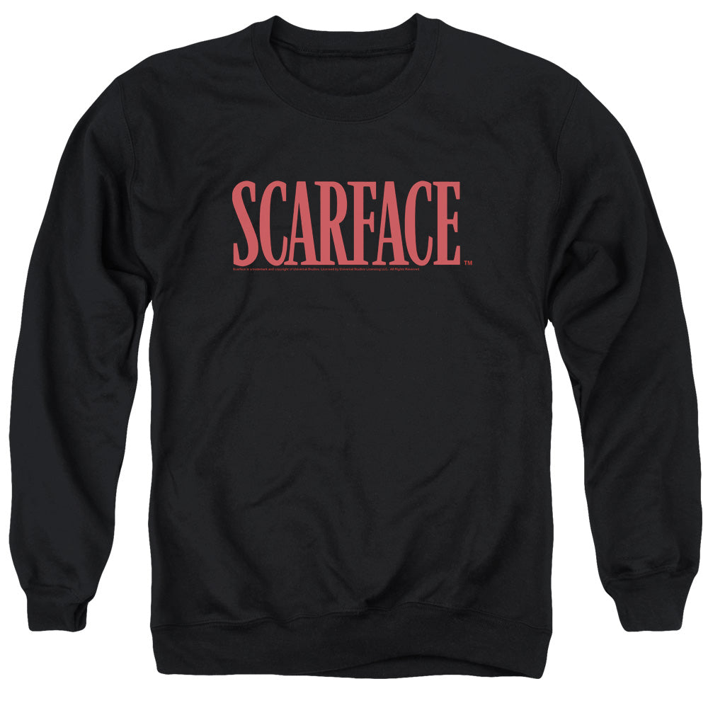 SCARFACE/LOGO - ADULT CREWNECK SWEATSHIRT - BLACK