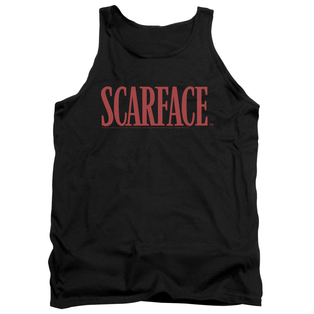 SCARFACE/LOGO - ADULT TANK - BLACK