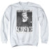 SCARFACE/BUSINESS FACE - ADULT CREWNECK SWEATSHIRT - WHITE