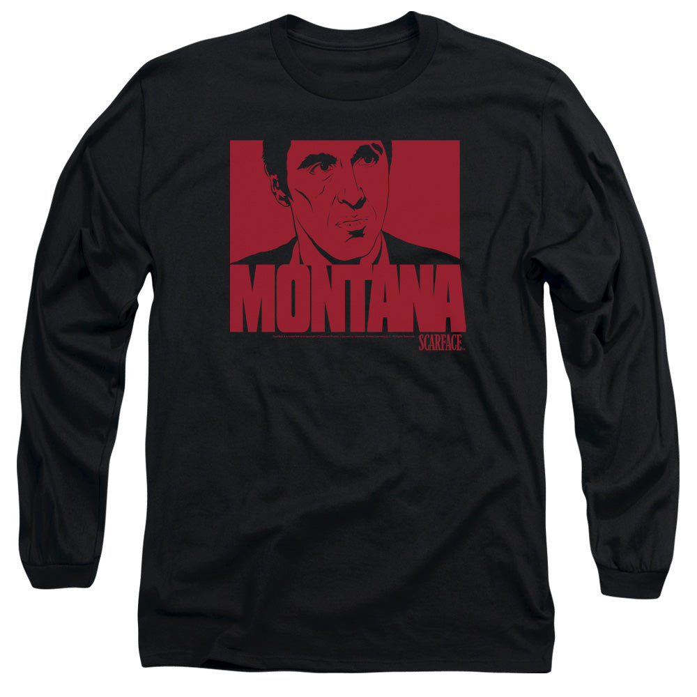 SCARFACE/MONTANA FACE -  L/S ADULT 18/1  - BLACK