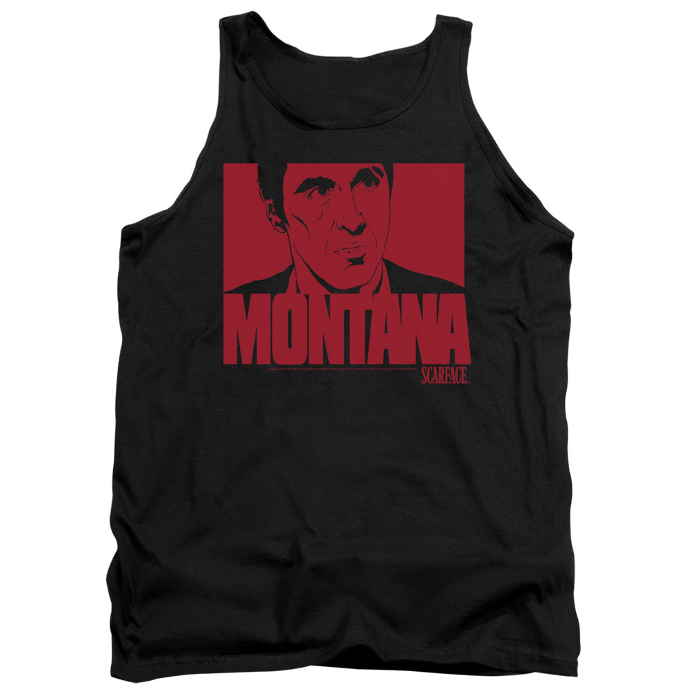 SCARFACE/MONTANA FACE - ADULT TANK - BLACK