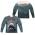 JAWS/POSTER (FRONT/BACK PRINT) - L/S ADULT POLY CREW  - MULTI