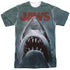 JAWS/POSTER (FRONT/BACK PRINT) -  S/S ADULT POLY CREW - MULTI