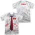 SHAUN OF THE DEAD/BLOODY SHIRT (FRONT/BACK PRINT) -  S/S ADULT POLY CREW - MULTI